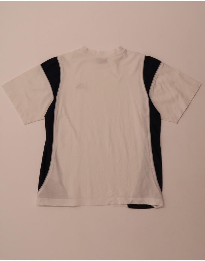 KAPPA Herre T-shirt Top Small White Colourblock Cotton Sports
