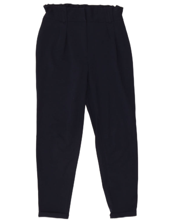 Coast Dame Højtalje Casual Bukser UK 10 Small W28 L26 Navy Blue