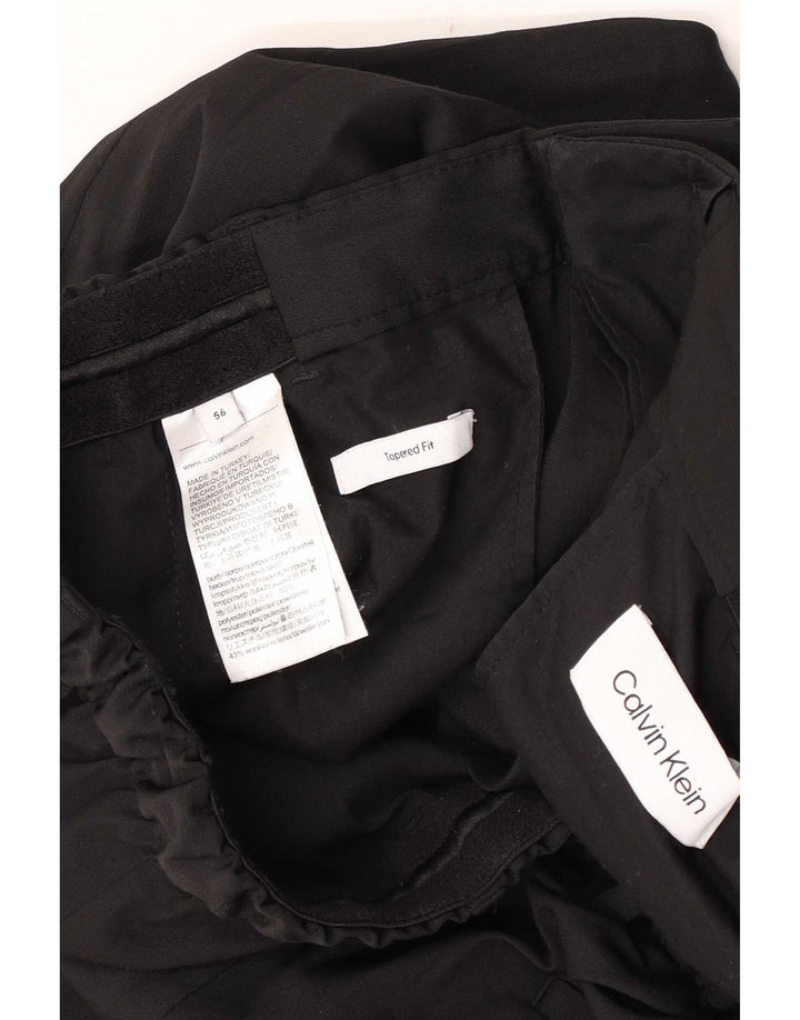 Calvin Klein Herre Tapered Chino Bukser W36 L30 Sort Polyester