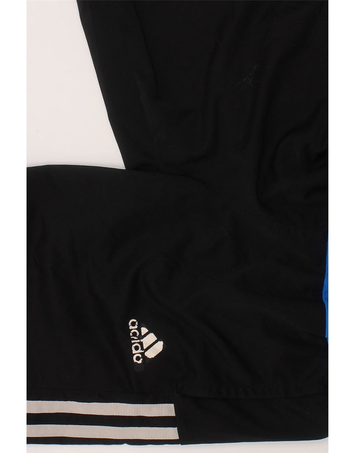 ADIDAS Boys Climalite Sport Shorts 9-10 Years  Black Colourblock Polyester Vintage Adidas and Second-Hand Adidas from Messina Hembry 