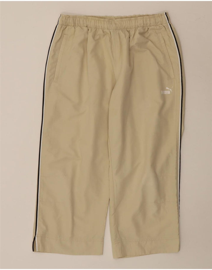 Puma Dame Capri Træningsdragt Bukser UK 14 Large Beige