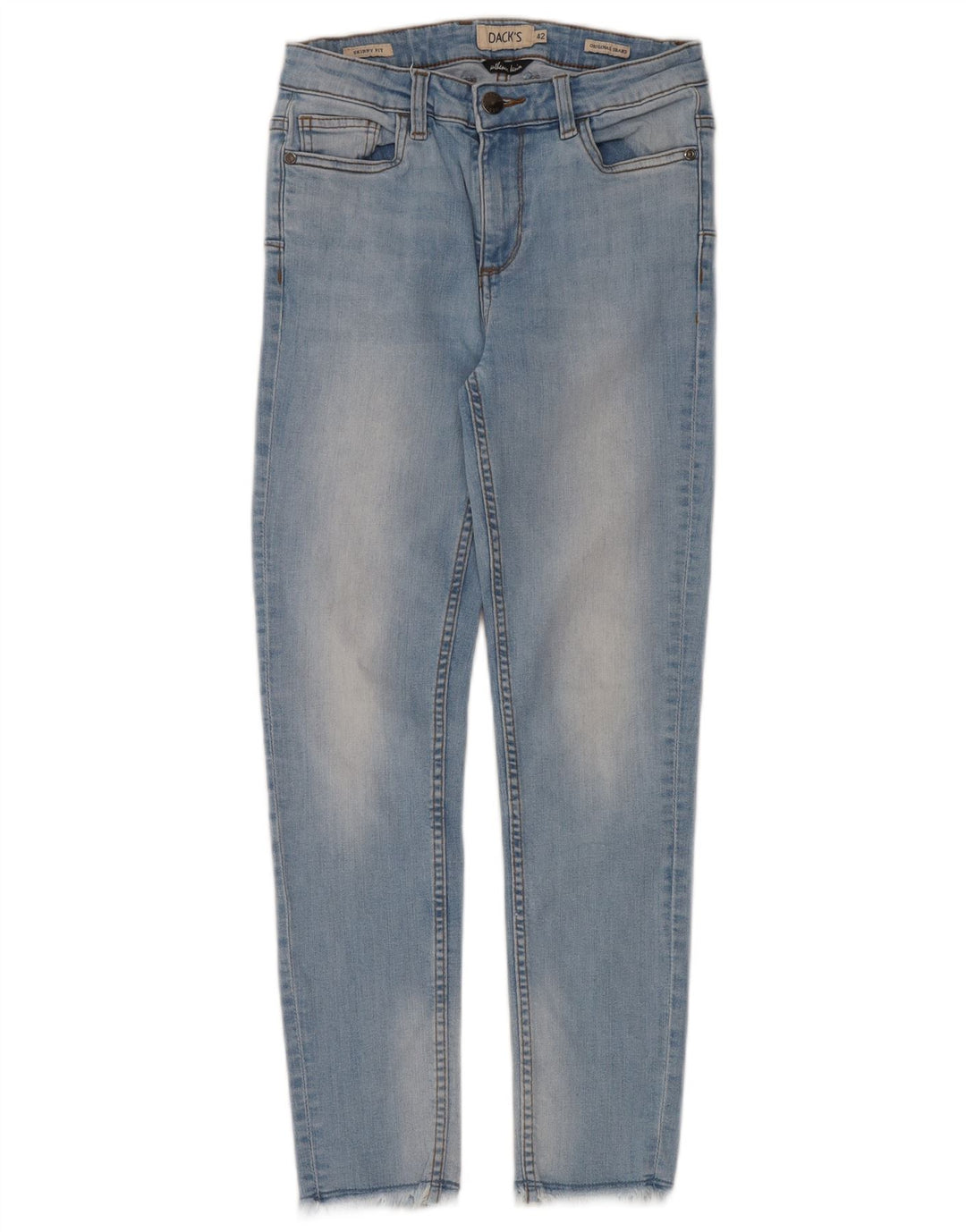 Dacks Dame Skinny Jeans IT 42 Medium W28 L26 Blå Bomuld