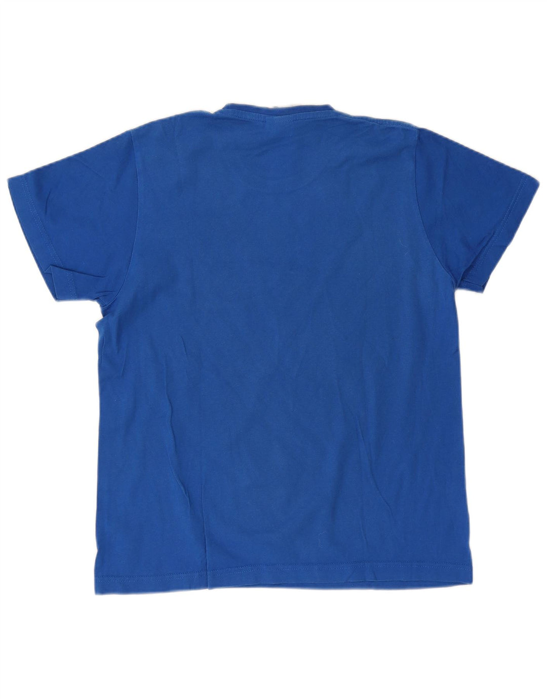 Adidas Grafisk T-shirt top mellemblå bomuld til mænd