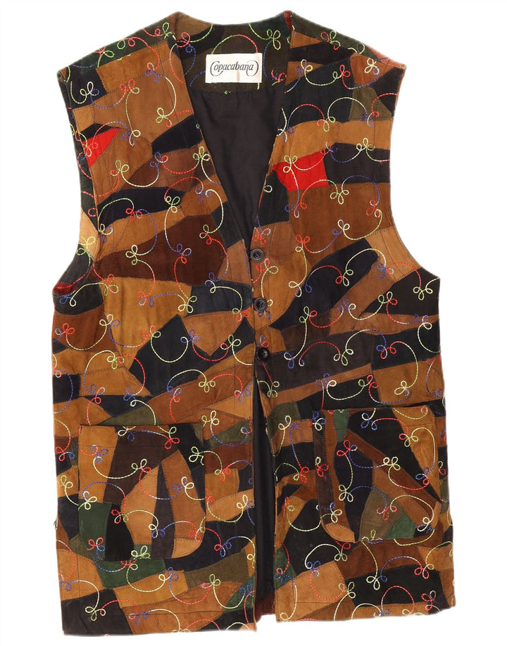 Copacabana Dame Longline Grafisk Gilet EU 40 Medium Flerfarvet