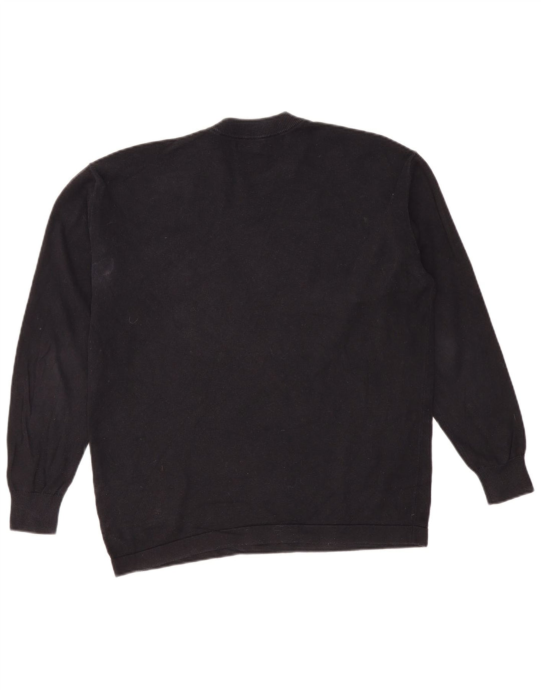 Zara Herre sweater med rund hals, lille sort