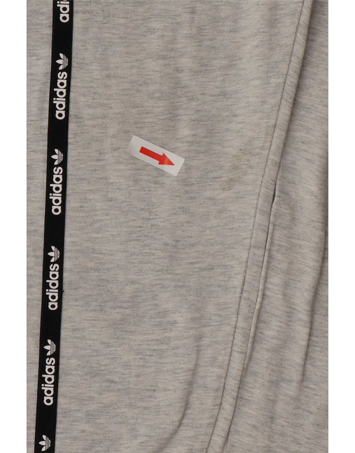 Adidas Graphic Leggings til kvinder UK 12 Medium Grey Colourblock Bomuld