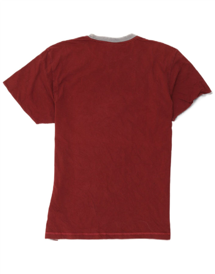 Champion Herre Grafisk T-Shirt Top XL Rød Bomuld