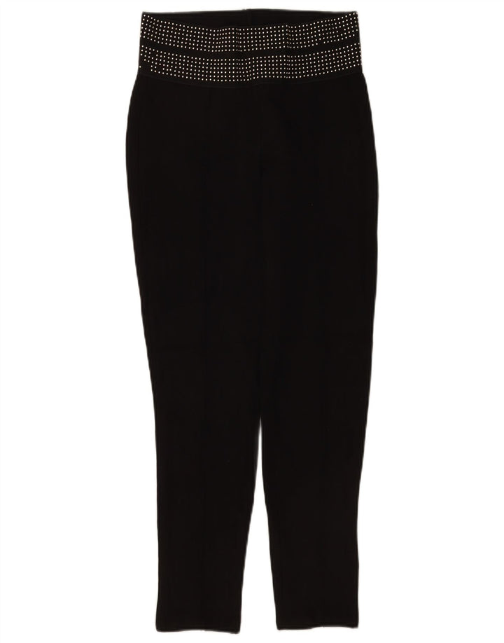Zara Dame Skinny Cropped Trousers Medium W28 L25 Sort