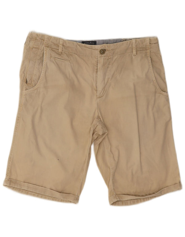 Woolrich Herre Chino Shorts W34 Stor Beige Bomuld
