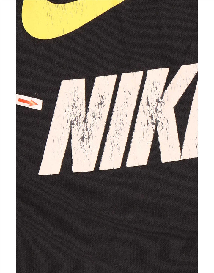 Nike grafisk hættetrøje til mænd, lille sort bomuld