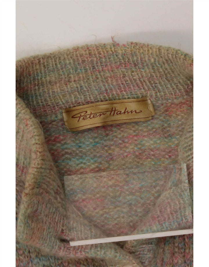 Peter Hahn Dame Cardigan Sweater UK 10 Small Multicolored Classic