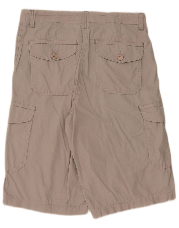 MARKS & SPENCER Herre Cargo Shorts W32 Medium Grey Bomuld