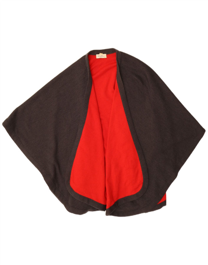 CELLINI Dame Poncho Cardigan Sweater One Size Grå Colourblock
