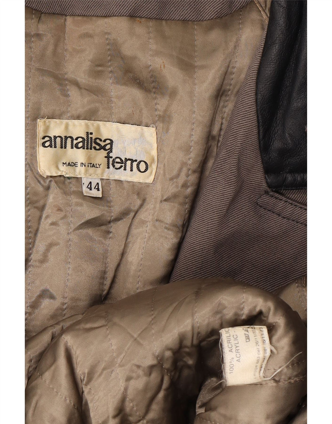 ANNALISA FERRO Dameoverfrakke IT 44 Mellemgrå Akryl