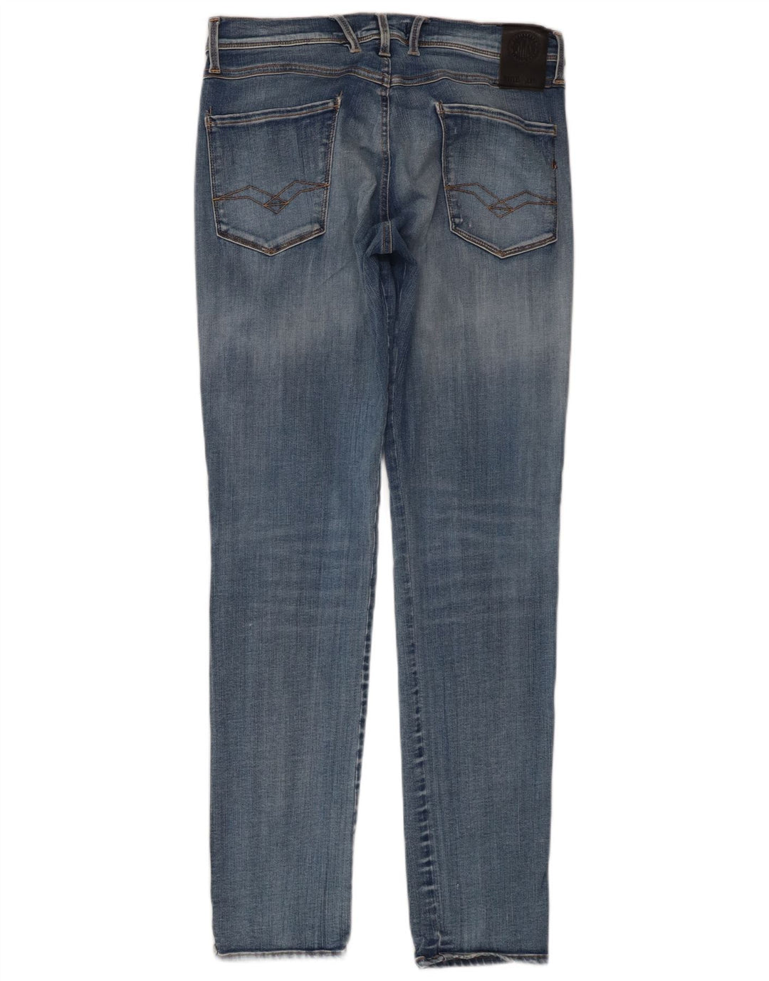 Replay Dame Slim Jeans W30 L32 Blå Bomuld