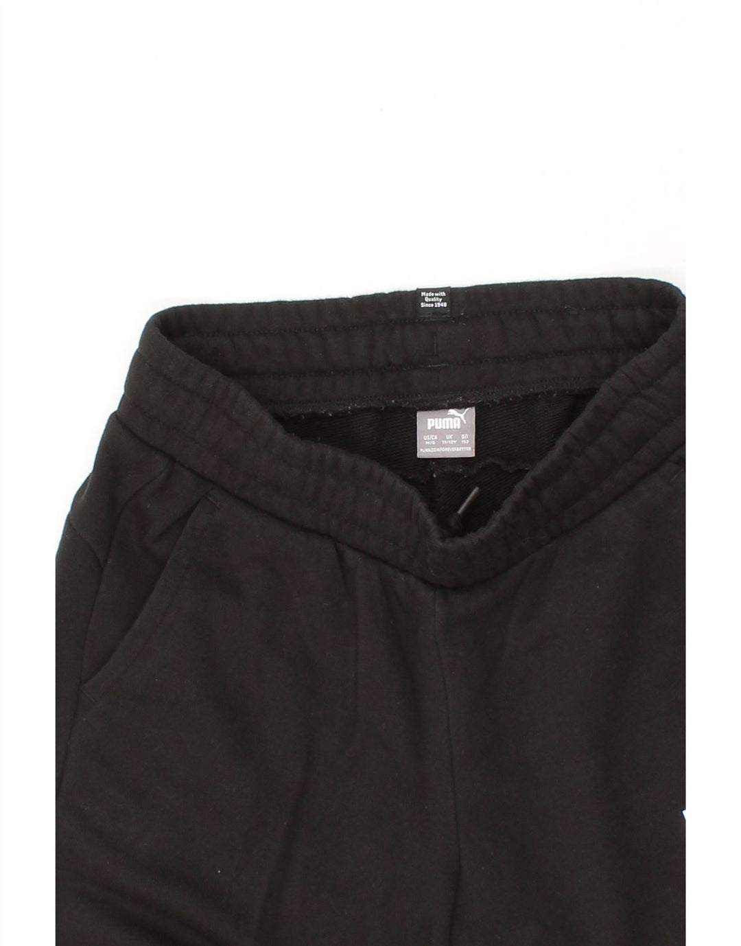 PUMA Boys Tracksuit Trousers Joggers 11-12 Years  Black Vintage Puma and Second-Hand Puma from Messina Hembry 