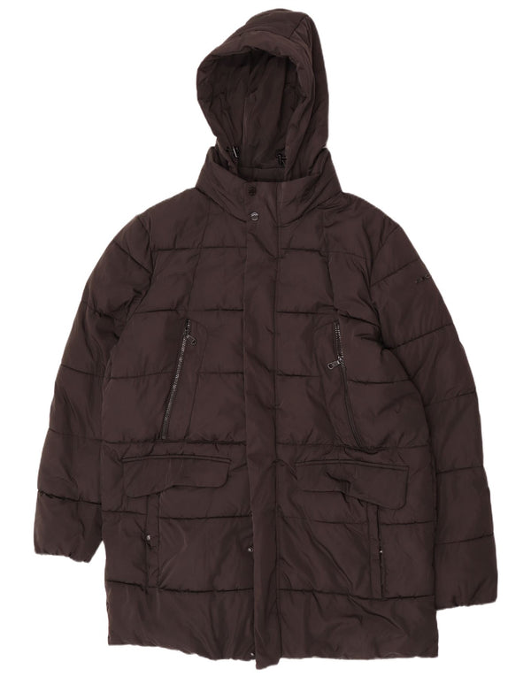 Geox Herre Respira hættepolstret jakke UK 48 4XL Sort