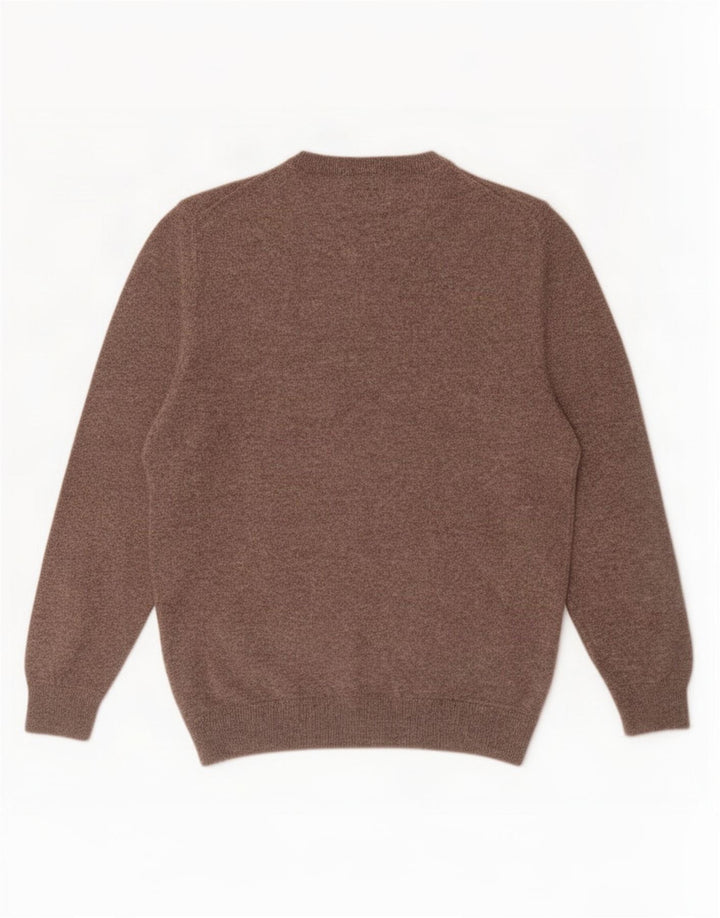 Magee Herre trøjetrøje med rund hals Medium Brun Flecked Cashmere