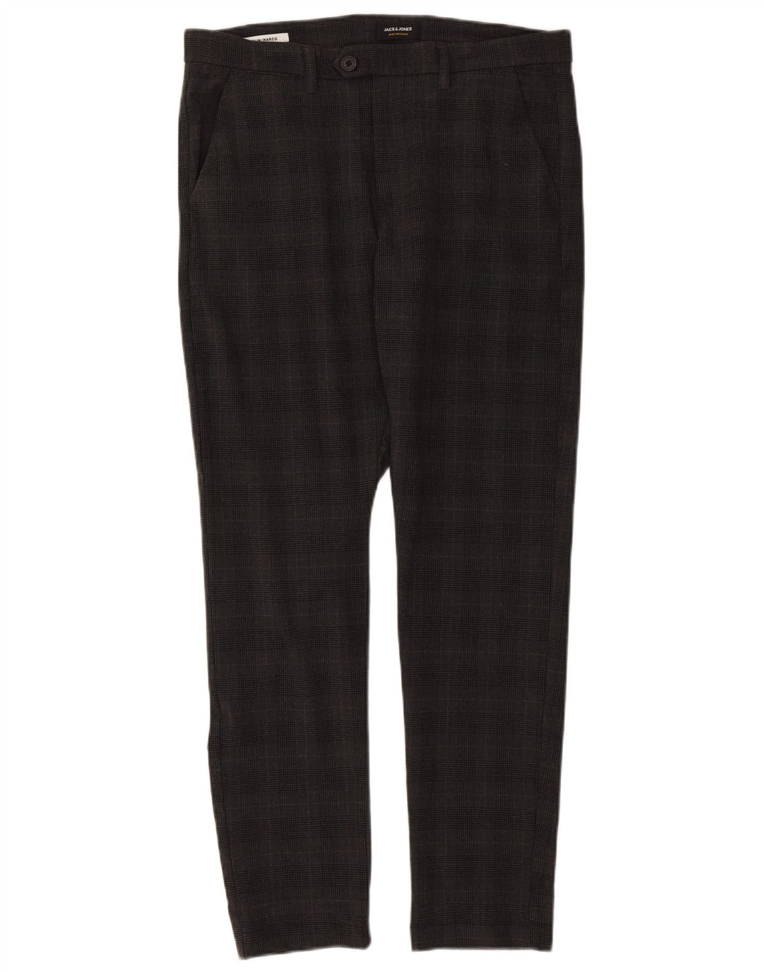 Jack & Jones Herre Marco Slim Suit Bukser W34 L32 Grå ternet polyester