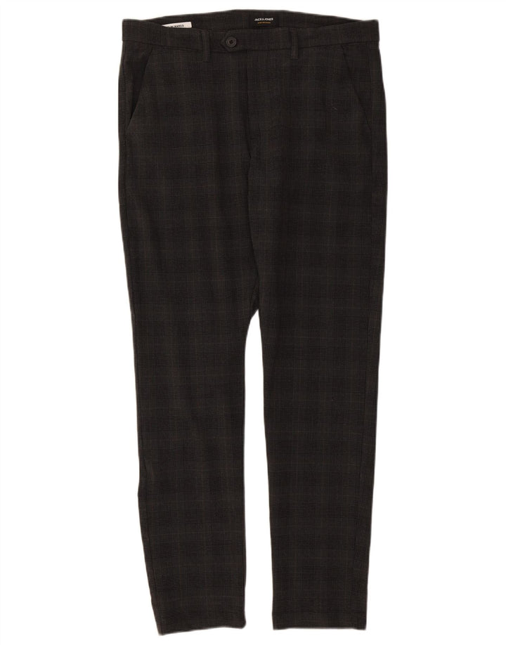 Jack & Jones Herre Marco Slim Suit Bukser W34 L32 Grå ternet polyester