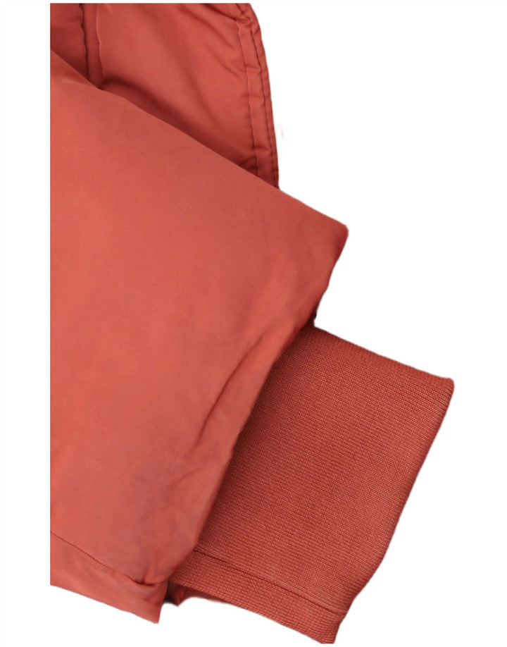 Topshop Dame Oversized Polstret Jakke UK 10 Small Orange Polyester