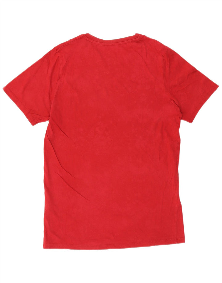 Jack & Jones Herre Slim Fit T-shirt Top Medium Rød Bomuld