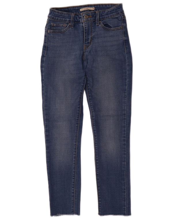 Levi's Girls 711 Skinny Jeans 11-12 år W26 L27 blå bomuld