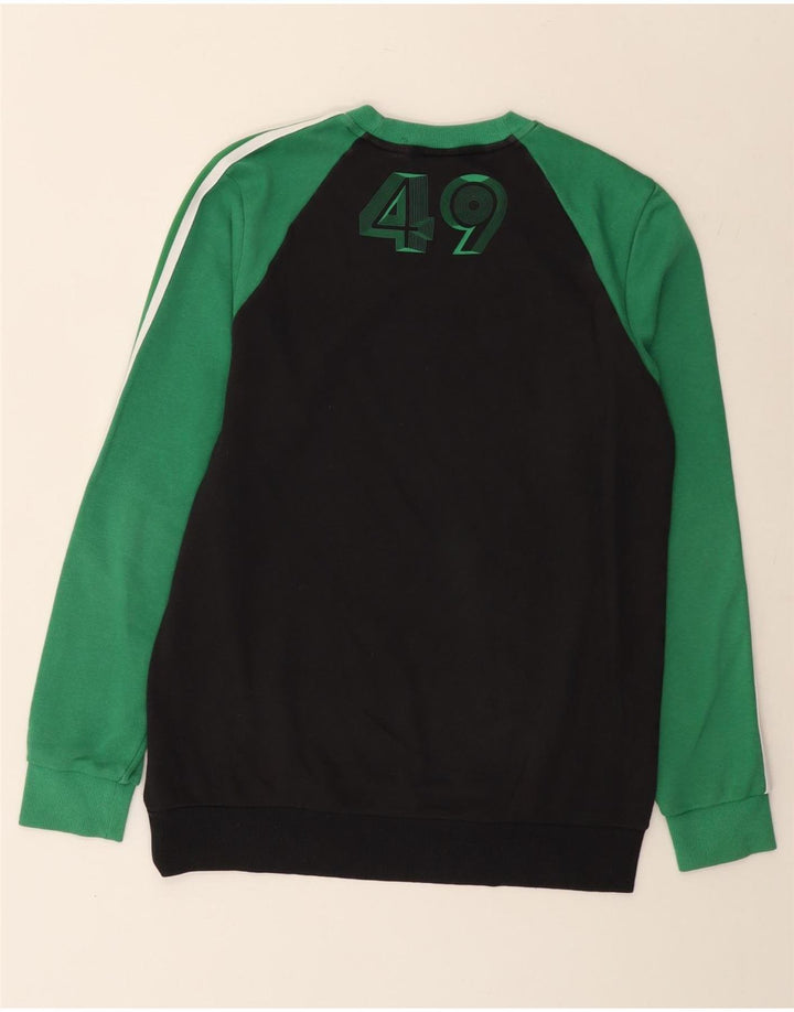 Adidas Sweatshirt til mænd Medium Sort Colourblock Bomuld