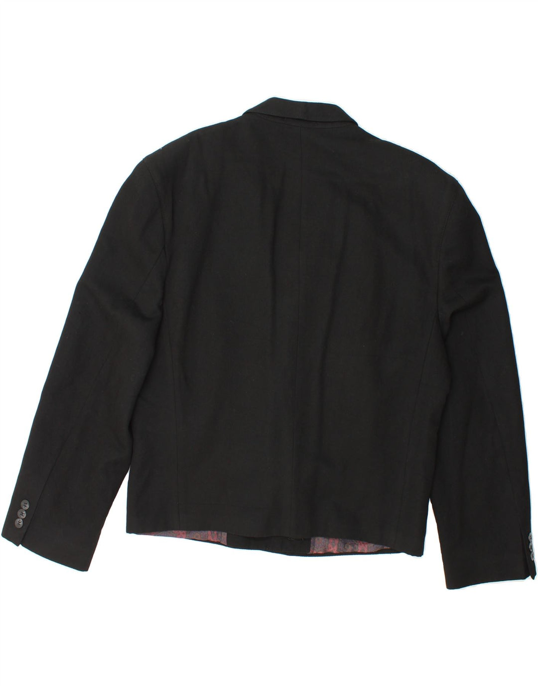 VINTAGE Womens Double Breasted Blazer Jacket UK 18 XL Black Vintage Vintage and Second-Hand Vintage from Messina Hembry 