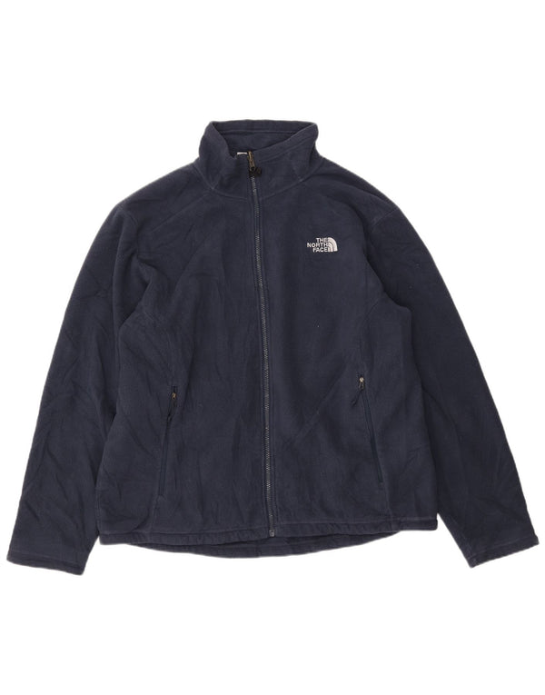 The North Face Herre Liner Fleece Jakke UK 40 Large Navy Blue Polyester