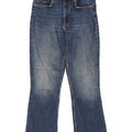 Zara Womens Crop Bootcut Jeans EU 38 Small W28 L25 Blue