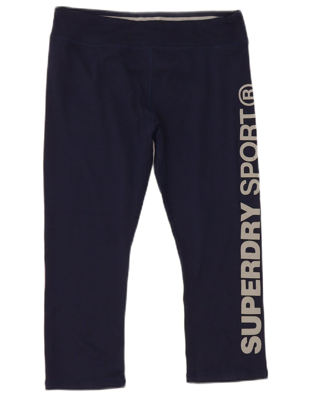 Superdry Graphic Capri Leggings til kvinder UK 6 XS Navy Blue Polyester