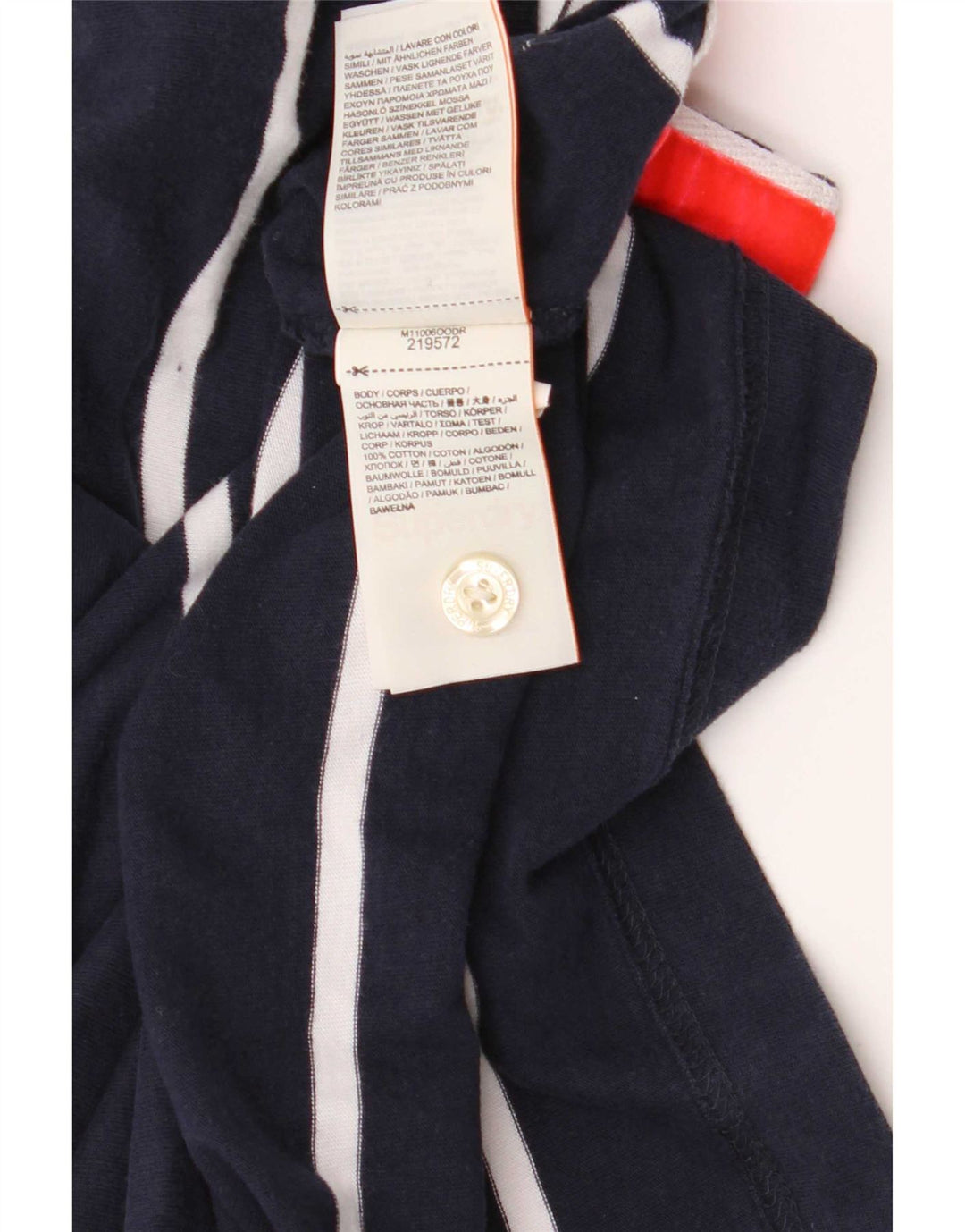 Superdry Poloshirt til mænd Medium marineblå stribet bomuld