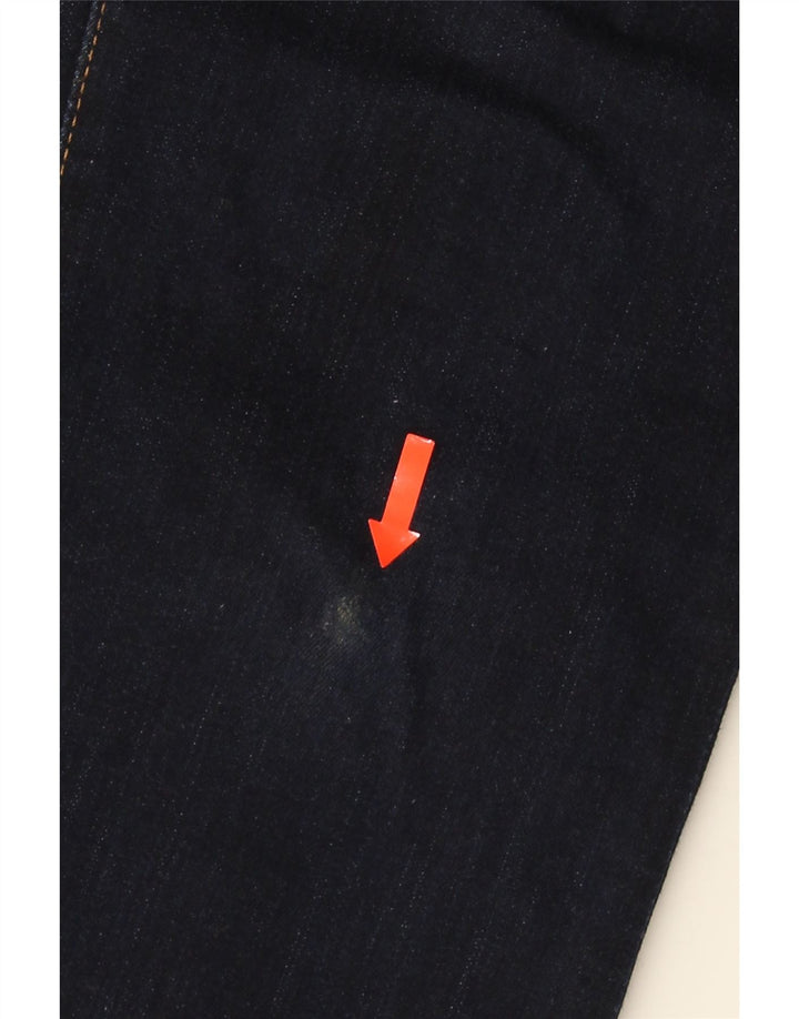 Levi's Dame 714 Straight Jeans W29 L31 Marineblå Bomuld
