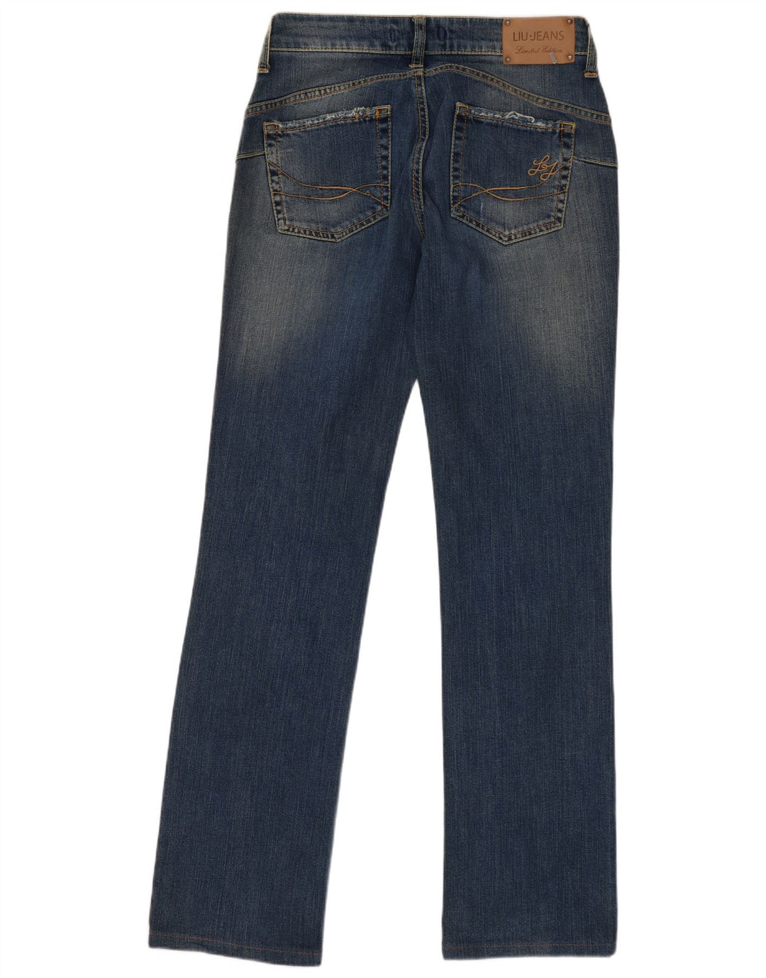 LIU JO Kvinder Distressed Slim Jeans W28 L31 Blå Bomuld