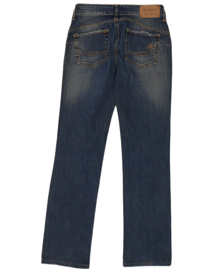 LIU JO Kvinder Distressed Slim Jeans W28 L31 Blå Bomuld