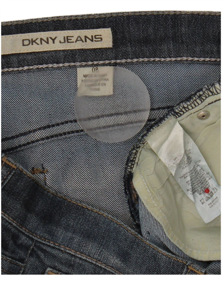 Dkny Dame Bermuda Denim Shorts US 8 Medium W32 Marineblå Bomuld