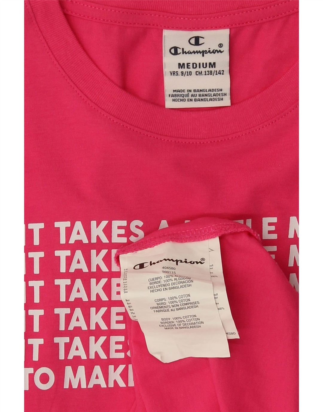 Champion Girls Graphic Basic Dress 9-10 Years Medium Pink Bomuld