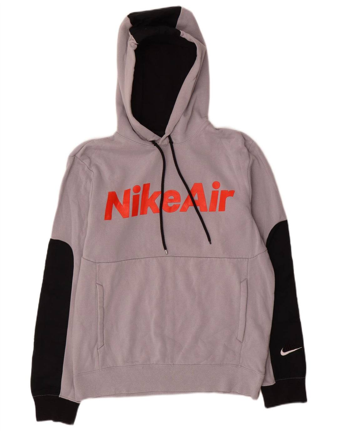 Nike grafisk hættetrøje til mænd, lille grå farveblok bomuld