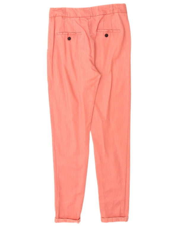 Zara Dame Pegged Chino Bukser XS W24 L29 Pink Lyocell