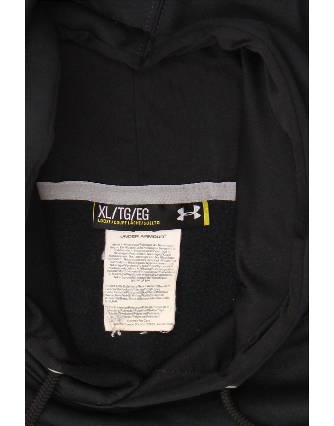 UNDER ARMOUR Grafisk hættetrøje til mænd XL marineblå polyester