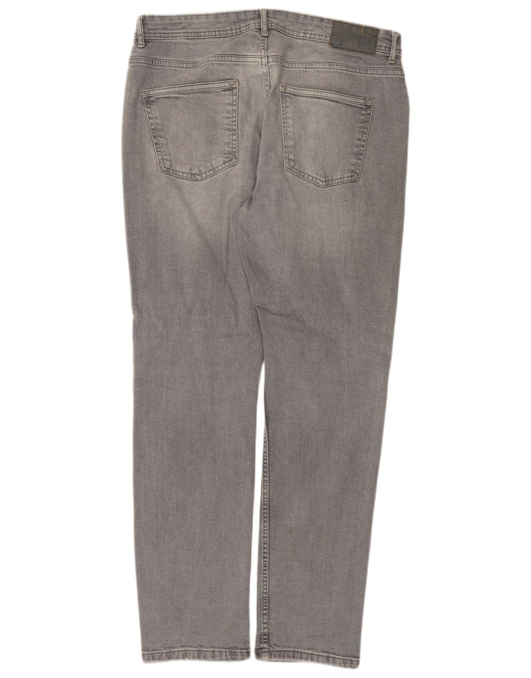 Denim & Co Herre Slim Jeans W34 L30 Grå Bomuld