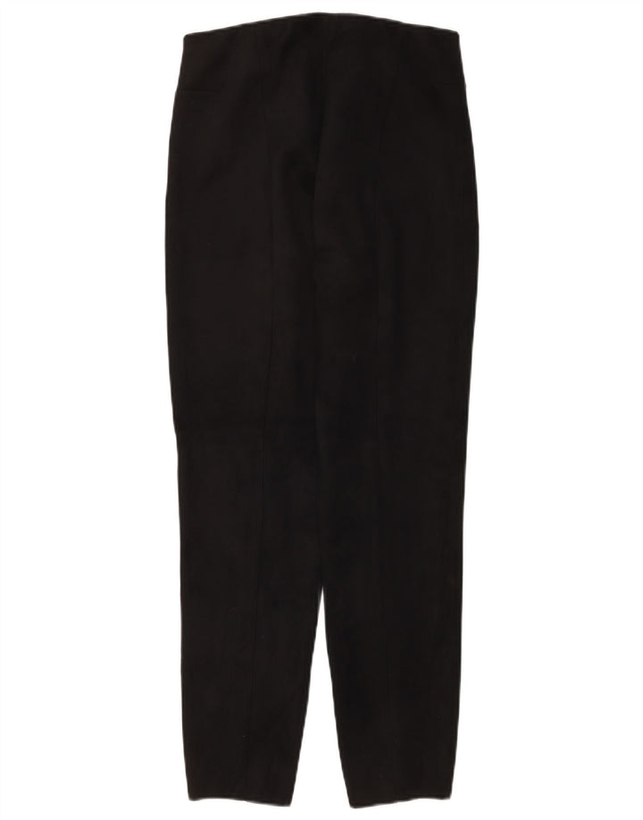 Zara Dame Slim Casual Bukser Large W30 L27 Sort Polyester