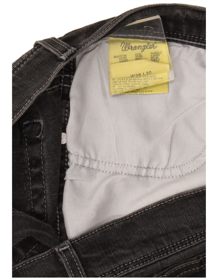 Wrangler Straight Jeans til mænd W38 L27 Grå bomuld