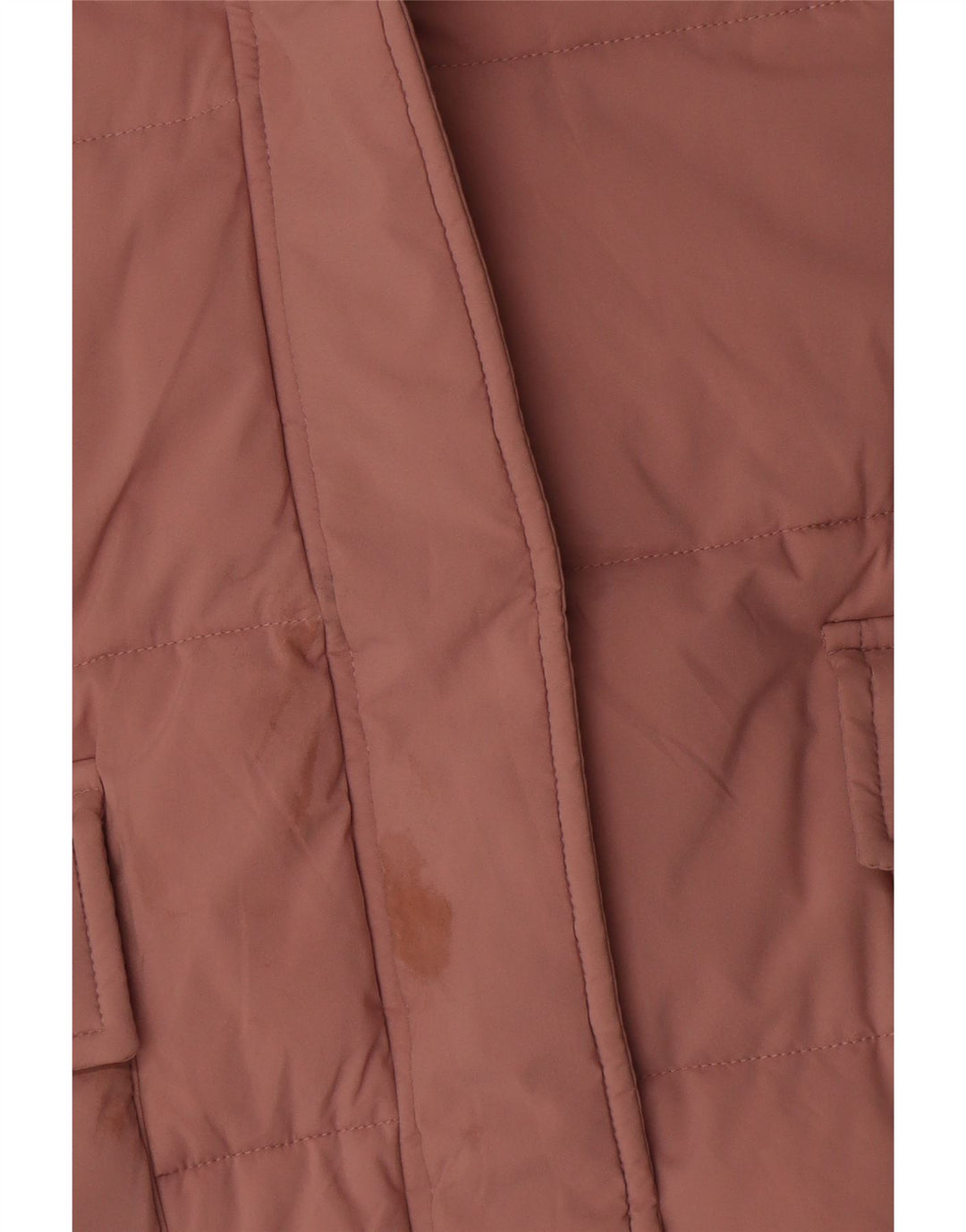 Marks & Spencer Dame Hætte Polstret Frakke UK 24 4XL Pink Polyester