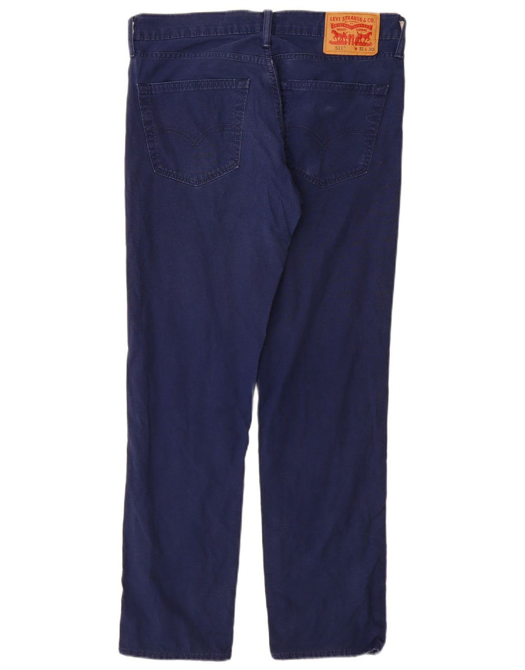LEVI'S Herre 511 Slim Casual Bukser W31 L30 Marineblå Bomuld