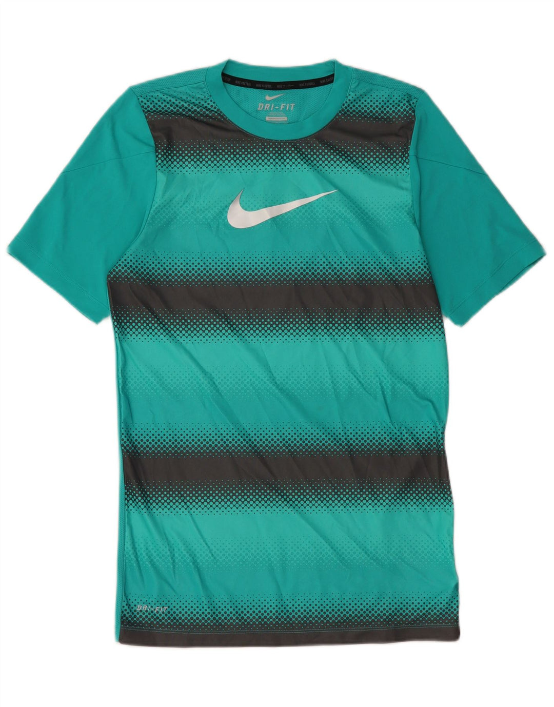 Nike Herre Dri Fit grafisk T-shirt Top Lille blå Colourblock Polyester
