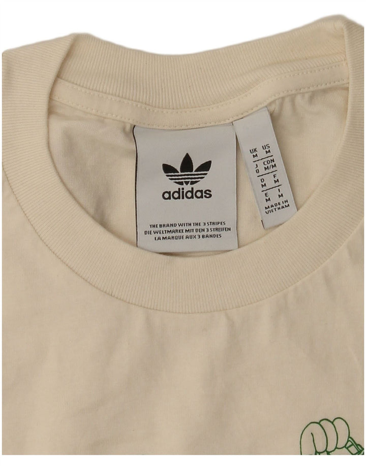 Adidas Grafisk T-shirt top til mænd, medium hvid