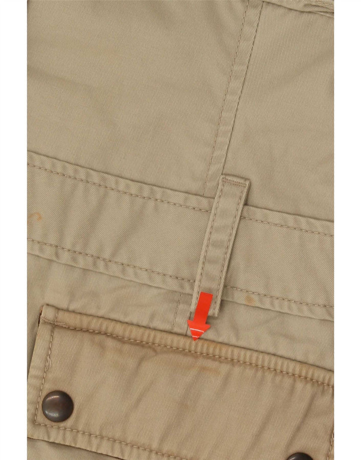 Lee Womens Utility Jacket UK 14 Medium Beige Bomuld