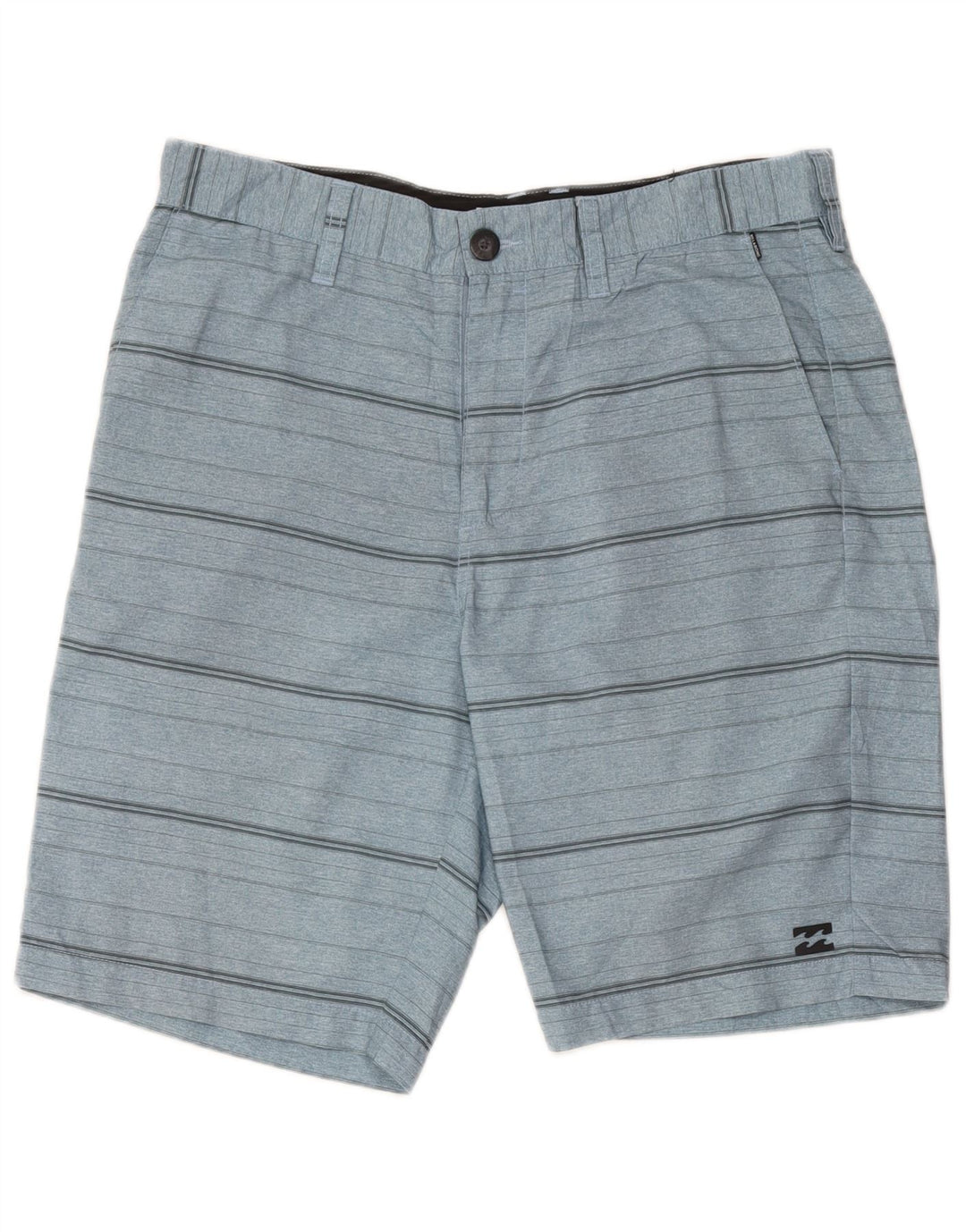Billabong Herre Chino Shorts W33 Mellemblå stribet polyester